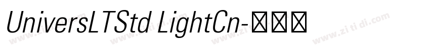 UniversLTStd LightCn字体转换